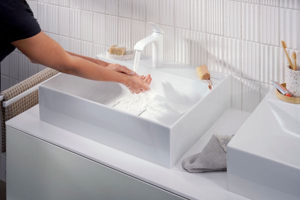 Hansgrohe Handtuchhalter AddStoris 445 mm, 2-armig, matt weiss, 32 x 445 x 445 mm, Farbe weiß Bild 5