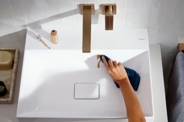 Hansgrohe Aufsatzwaschtisch ge Xevolos E 600 x 480 mm ohne Hanl.Überlauf, SmartClean we, 190 x 480 mm, Farbe weiß Bild 16