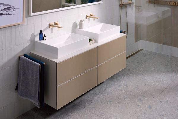 Hansgrohe Handtuchhalter AddStoris 445 mm, 2-armig, brushed, 32 x 445 x 445 mm, Farbe bronze Bild 6