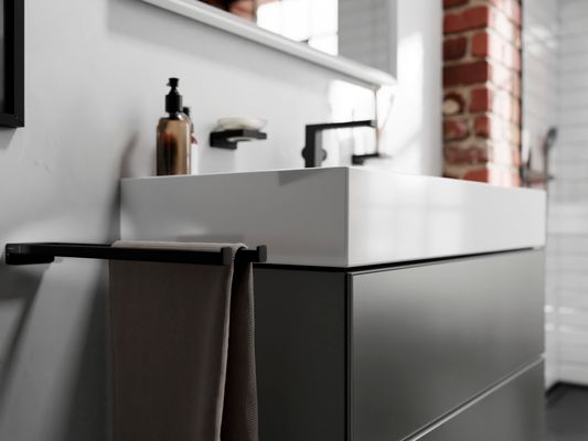 Hansgrohe Waschtisch Xevolos E 1000 x 480 mit Hahnloch ohne Überlauf, SmartClean weiss, 190 x 480 mm, Farbe weiß Bild 12