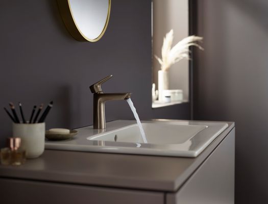 Hansgrohe Einhebel-Waschtischmischer, ComfortZone110, mit Ablaufgarnitur,112 mm, brush.bronz, Farbe bronze Bild 6