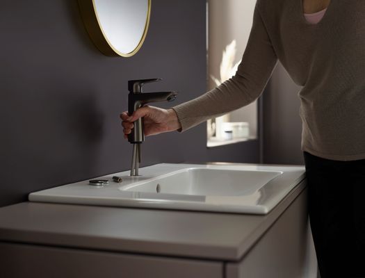 Hansgrohe Waschtischmischer 110 Talis E BBC, Farbe black chrome Bild 6