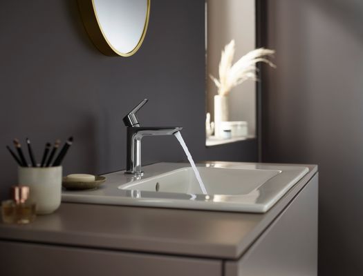 Hansgrohe Fine Einhebel-Waschtischmischer, ComfortZone 110, Push-Open,121 mm, 177 x 121 mm, Farbe chrom Bild 6