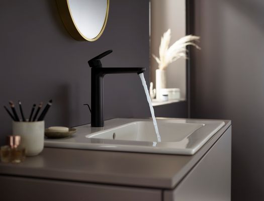 Hansgrohe Waschtischmischer Vernis Blend AH190, Gesamthöhe 250 mm, matt, Farbe schwarz Bild 3