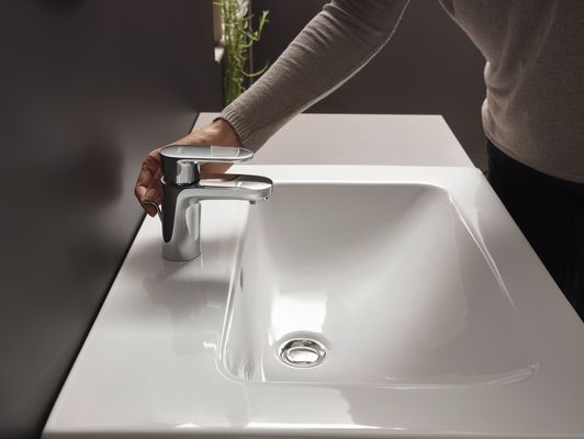 Hansgrohe Einhebel-WT-Mischer 70 mit Metall Ablaufgarnitur, Ausladung 89 mm, Farbe chrom Bild 5