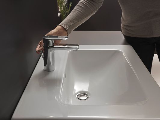 Hansgrohe Einhebel-WT-Mischer, mit Ablaufgarnitur. Metall, ComfortZone 100, Ausladung 108 mm, Farbe chrom Bild 9