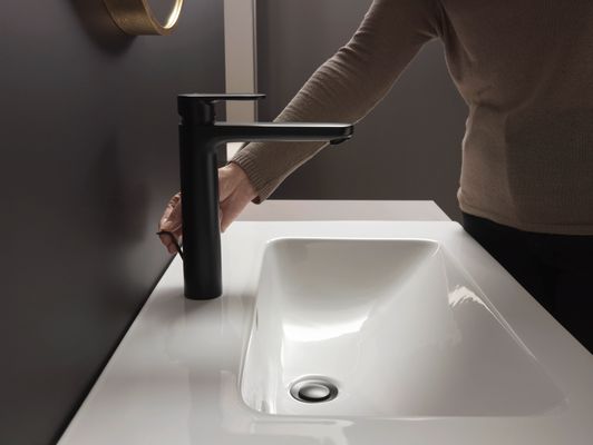 Hansgrohe Waschtischmischer Vernis Blend AH190, Gesamthöhe 250 mm, matt, Farbe schwarz Bild 4