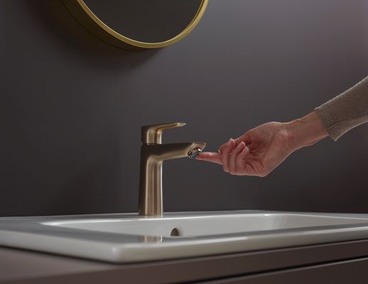 Hansgrohe Einhebel-Waschtischmischer, ComfortZone110, mit Ablaufgarnitur,112 mm, brush.bronz, Farbe bronze Bild 8