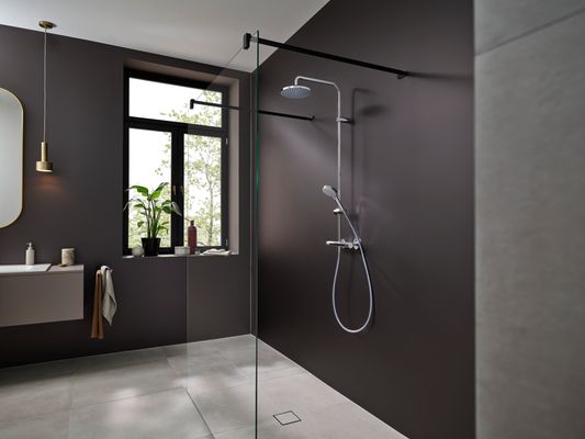 Hansgrohe Showerpipe Vernis Blend 200 1-strahlig, mit Thermostat, EcoSmart, 1424 x 276 x 512 mm, Farbe chrom Bild 4