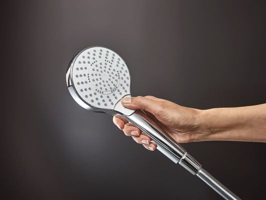 Hansgrohe Handbrause Croma Select S Multi EcoSmart, weiss / chrom, 110 mm, Farbe weiß, chrom Bild 3