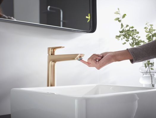 Hansgrohe Waschtischmischer 240 Talis E BBR, ohne Ablaufgarnitur, Farbe bronze Bild 3