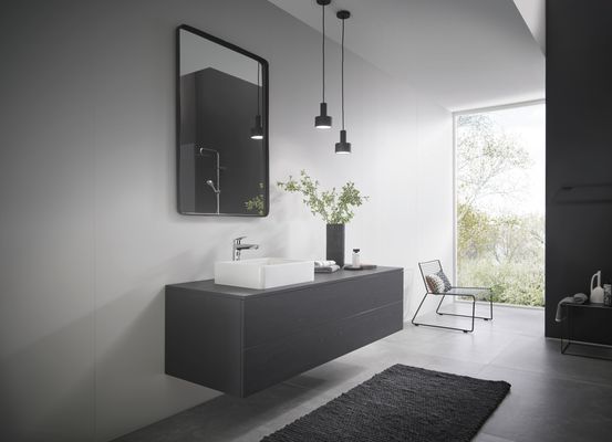 Hansgrohe Einhebel-Waschtischmischer hoch, ComfortZone 190, ohne Ablaufgarnitur, Ausladung 166 mm, 266 x 166 mm, Farbe chrom Bild 2