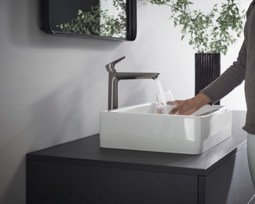 Hansgrohe Waschtischmischer 240 Talis E BBC, ohne Ablaufgarnitur, Farbe black chrome Bild 3