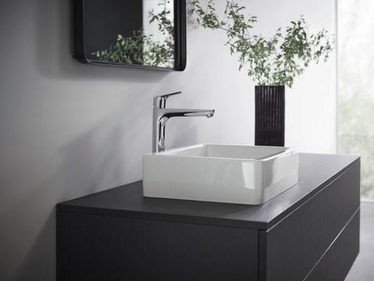 Hansgrohe Focus Einhebel-Waschtischmischer hoch, ComfortZone 230, ohne Ablaufgarnitur, Ausladung 185 mm, 315 x 185 mm, Farbe chrom Bild 3