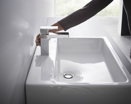 Hansgrohe Waschtischmischer 100 Vernis Shape Metall Ablauf, Farbe chrom Bild 9
