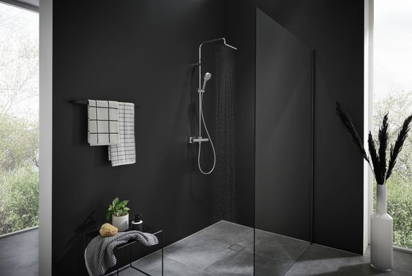 Hansgrohe Showerpipe 230 1j Vernis Shape Green, mit Brausethermostat, 1230 x 277 x 512 mm, Farbe chrom Bild 5