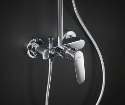 Hansgrohe Showerpipe Crometta E 240 Einhebelmischer, 1383 x 240 x 470 mm, Farbe chrom Bild 4