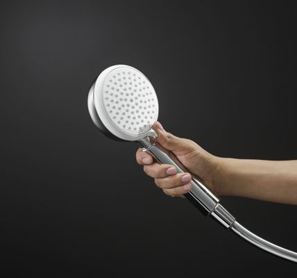 Hansgrohe Handbrause Crometta 100 Vario EcoSmart weiss / chrom, 100 mm, Farbe weiß Bild 11