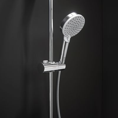 Hansgrohe Showerpipe 230 1jet Vernis Shape, mit Wannenthermostat, 1430 x 276 x 512 mm, Farbe chrom Bild 9