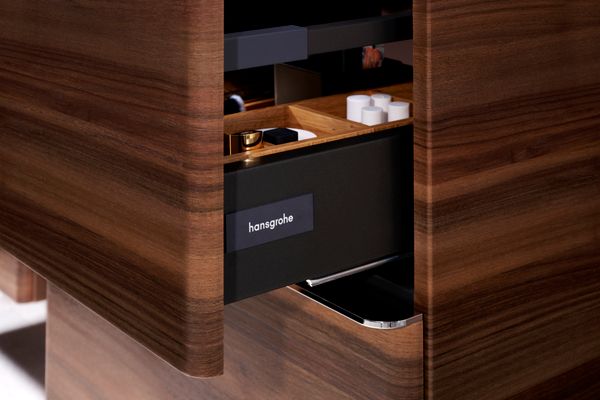 Hansgrohe Waschtisch Xelu Q 600 x 480 mm mi.Hahnloch oh.Überlauf, SmartClean weiss, 130 x 480 mm, Farbe weiß Bild 3
