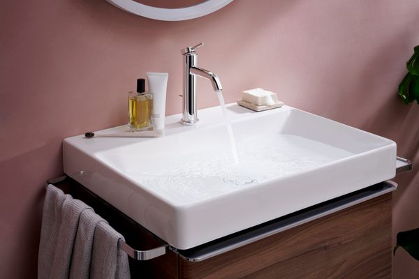 Hansgrohe Waschtisch Xelu Q 600 x 480 mm mi.Hahnloch oh.Überlauf, SmartClean weiss, 130 x 480 mm, Farbe weiß Bild 22