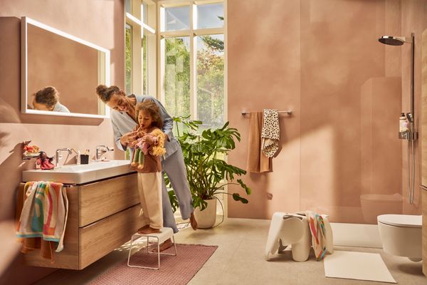 Hansgrohe Showerpipe Pulsify S 260 2-strahlig, mit AP-Brausethermostat, 1104 x 413 x 276 mm, Farbe chrom Bild 45