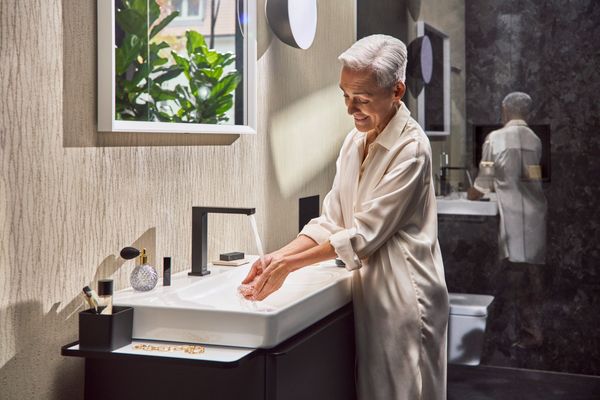 Hansgrohe Waschtisch Xelu Q 800 x 480 mm mit Abla.rech./2 Hah.ohne ÜBL, SmartClean weiss, 130 x 480 mm, Farbe weiß Bild 23
