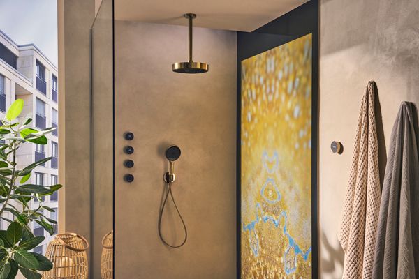Hansgrohe Handbrause Rainfinity 130 3jet EcoSmart 9 l/min BBR, 130 mm, Farbe bronze Bild 4
