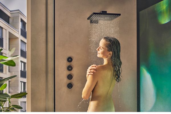 Hansgrohe Kopfbrause Raindance E 300 1jet mit Brausearm 390 mm,300 x 300 mm, matt, 110 x 300 x 300 x 540 x 540 mm, Farbe schwarz Bild 24