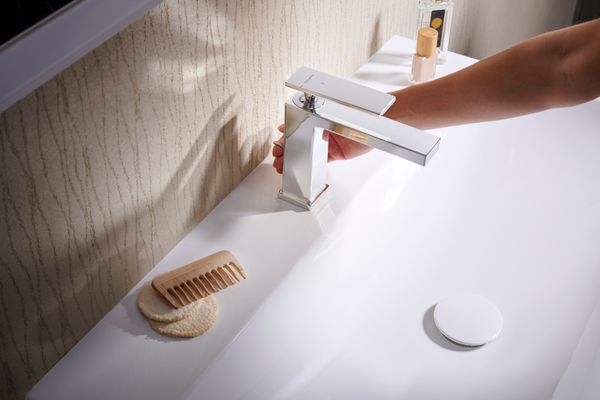 Hansgrohe Waschtisch Xelu Q 800 x 480 mm mit Hahnloch oh.Überlauf, SmartClean weiss, 130 x 480 mm, Farbe weiß Bild 9