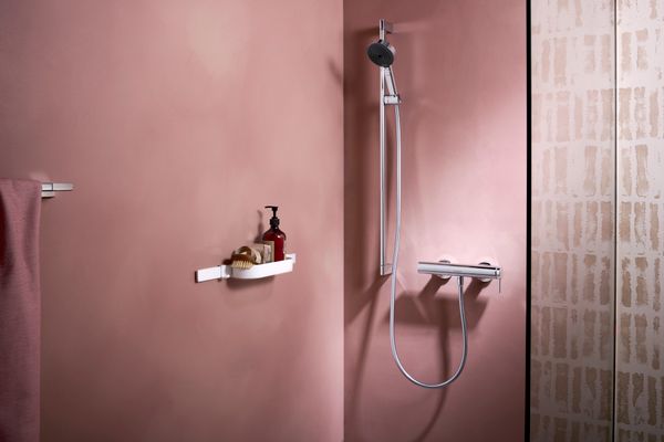 Hansgrohe Wandstange WallStoris 500 matt, 500 x 12 mm, Farbe weiß Bild 15