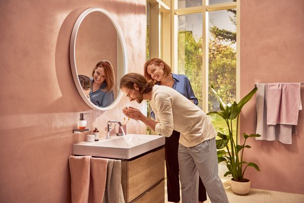 Hansgrohe Waschtisch Xelu Q 800 x 480 mm mit Hahnloch oh.Überlauf, SmartClean weiss, 130 x 480 mm, Farbe weiß Bild 50