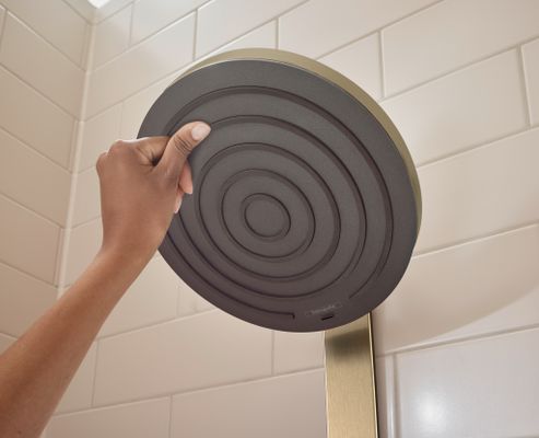 Hansgrohe Showerpipe Pulsify S 260 2j EcoSmart, mit Brausethermostat Aufputz BBR, 1104 x 413 x 276 mm, Farbe bronze Bild 6