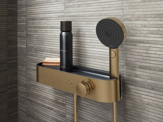 Hansgrohe Handbrause Pulsify S 105 3jet EcoSmart Relaxation BBR, Farbe bronze Bild 4