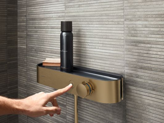 Hansgrohe Handbrause Pulsify S 105 3jet EcoSmart Relaxation BBR, Farbe bronze Bild 5