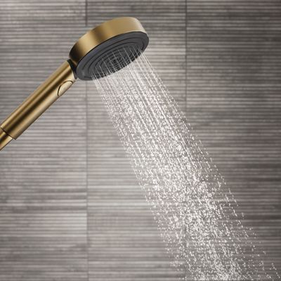 Hansgrohe Handbrause Pulsify S 105 3jet EcoSmart Relaxation BBR, Farbe bronze Bild 8