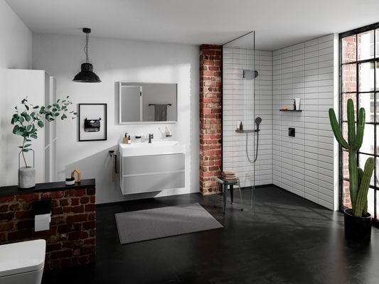 Hansgrohe Handbrause Rainfinity 130 3jet Ø, 3-Strahl, matt, 130 mm, Farbe schwarz Bild 19
