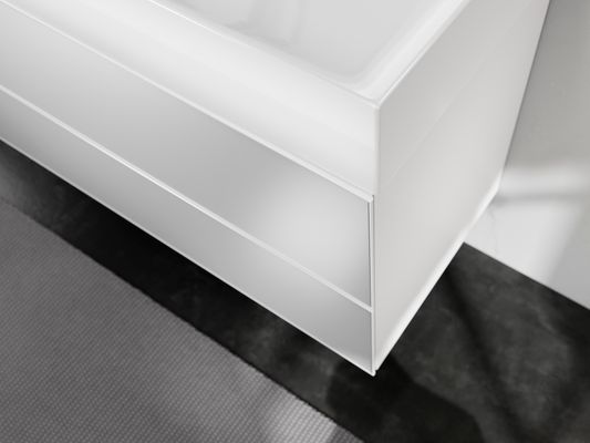 Hansgrohe Waschtisch Xevolos E 1000 x 480 mit Hahnloch ohne Überlauf, SmartClean weiss, 190 x 480 mm, Farbe weiß Bild 7
