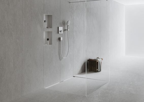 Hansgrohe Wandnische XtraStoris Minimalistic rahmenlos 300 x 300 x 100 mm MW, 390 x 390 mm, Farbe weiß Bild 16