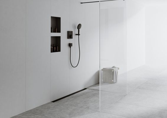 Hansgrohe Wandnische XtraStoris Minimalistic rahmenlos 300 x 300 x 100 mm MSW, 390 x 390 mm Bild 33