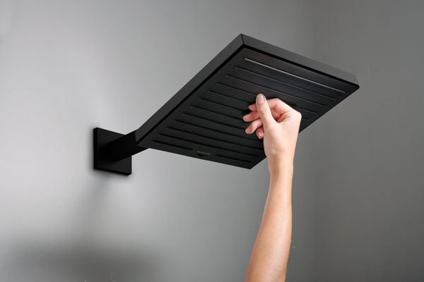 Hansgrohe Brausearm E, 390 mm Ausladung, 438 mm, Farbe schwarz Bild 3