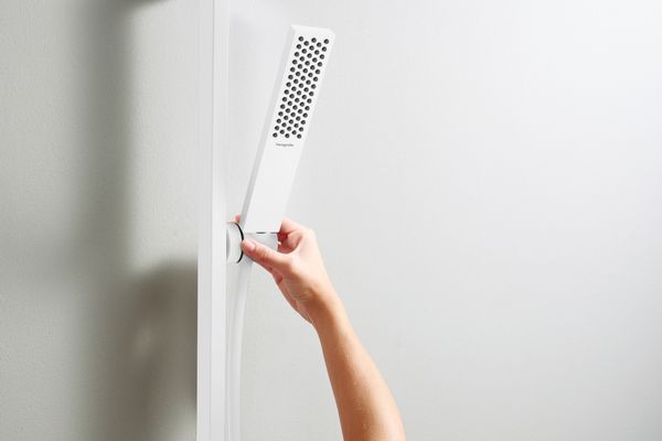 Hansgrohe Brauseset Pulsify E 1jet mit Unica Brausestange Typ 90 matt, Farbe weiß Bild 2
