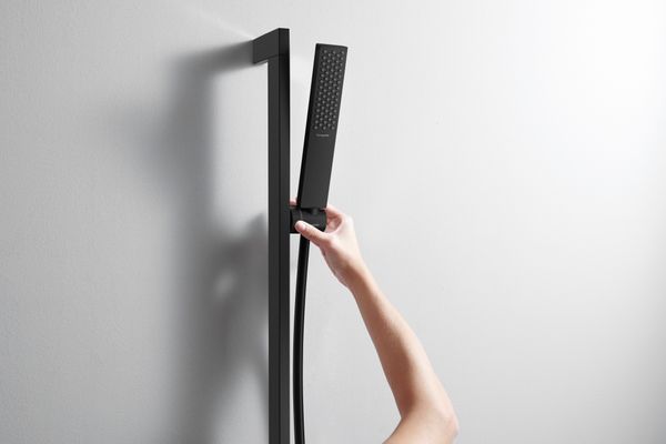 Hansgrohe Brauseset Pulsify E 1jet EcoSmart+ mit Unica Brausestange Typ 65 matt, Farbe schwarz Bild 3
