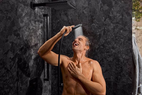 Hansgrohe Stabhandbrause 1-strahlig, Farbe schwarz Bild 16