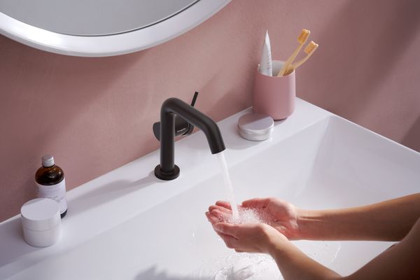 Hansgrohe Waschtisch Xelu Q 800 x 480 mm mit Hahnloch oh.Überlauf, SmartClean weiss, 130 x 480 mm, Farbe weiß Bild 19