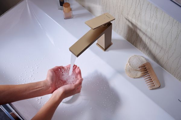 Hansgrohe Waschtisch Xelu Q 800 x 480 mm mit Hahnloch oh.Überlauf, SmartClean weiss, 130 x 480 mm, Farbe weiß Bild 29