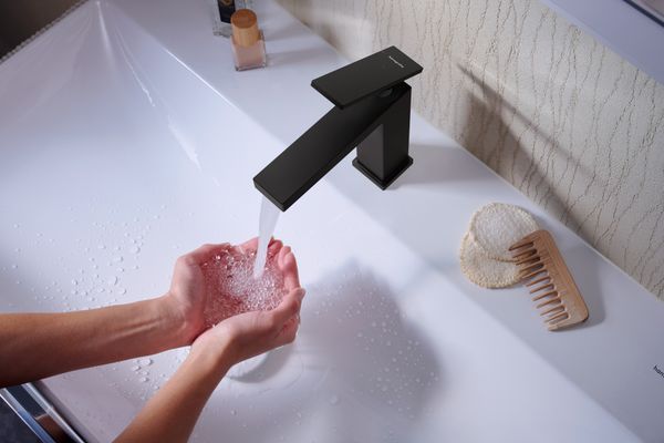 Hansgrohe Waschtisch Xelu Q 800 x 480 mm mit Hahnloch oh.Überlauf, SmartClean weiss, 130 x 480 mm, Farbe weiß Bild 30