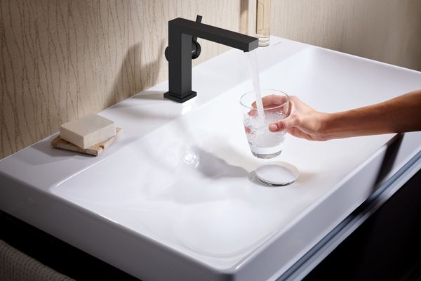Hansgrohe Waschtisch Xelu Q 800 x 480 mm mit Hahnloch oh.Überlauf, SmartClean weiss, 130 x 480 mm, Farbe weiß Bild 34