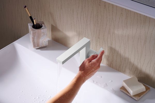 Hansgrohe Waschtisch Xelu Q 800 x 480 mm mit Hahnloch oh.Überlauf, SmartClean weiss, 130 x 480 mm, Farbe weiß Bild 38