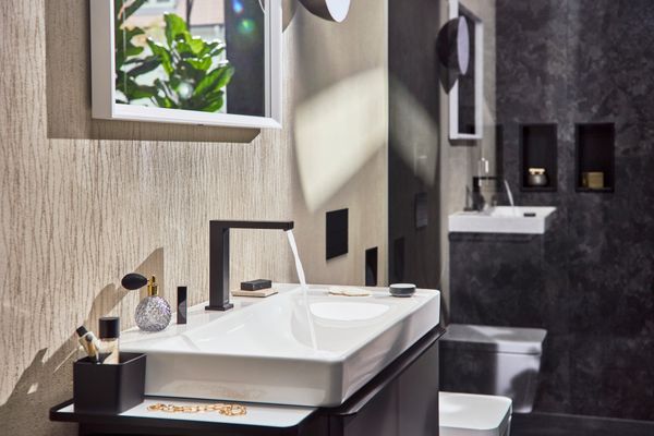 Hansgrohe Waschtisch Xelu Q 800 x 480 mm mit Abla.rech./2 Hah.ohne ÜBL, SmartClean weiss, 130 x 480 mm, Farbe weiß Bild 28